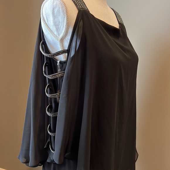 MSK formal night out black dress MEDIUM NWT - Picture 3 of 7